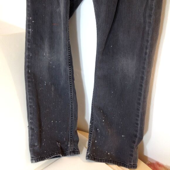 Vintage Mens Levi Strauss & Co 559 Relaxed Fit Red Tab Jeans Tag Sz 34x32 Black - Picture 4 of 12